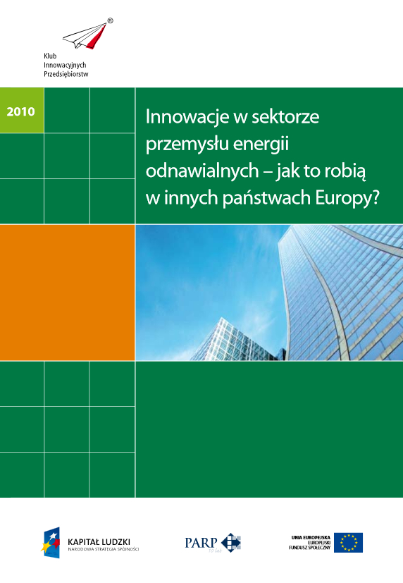 Innowacje w sektorze  przemysłu energii  odnawialnych 