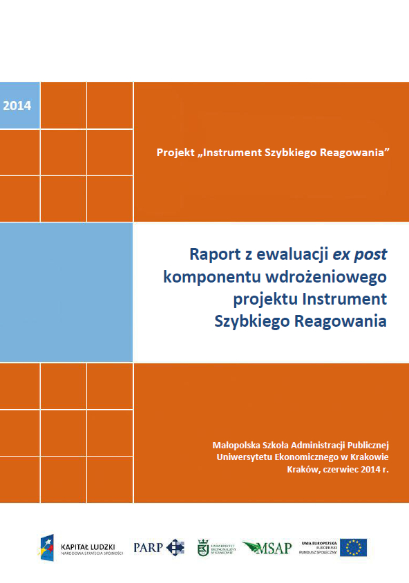 Raport z ewaluacji ex post komponentu wdrożeniowego projektu Instrument Szybkiego Reagowania