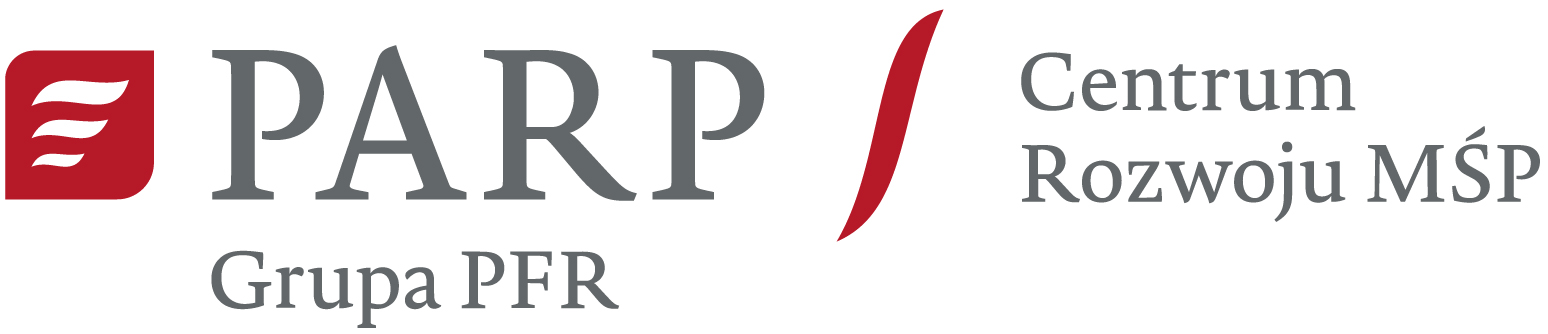 Logo PARP Grupa PFR. Centrum Rozwoju MŚP