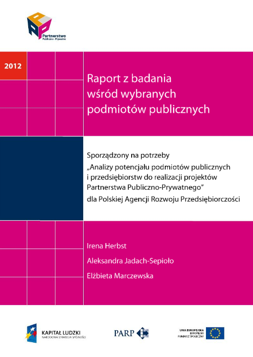 PPP. Raport z badania wśród wybranych podmiotów publicznych