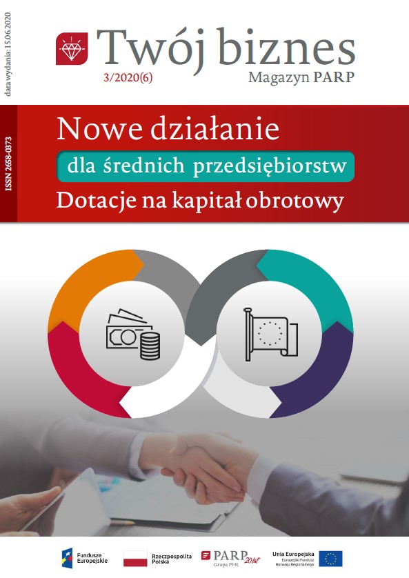 Twój biznes: Nowe działanie dla średnich przedsiębiorstw Dotacje na kapitał obrotowy